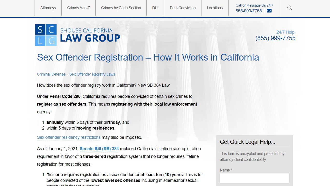 California Sex Offender Registry Laws 2022 - How It Works